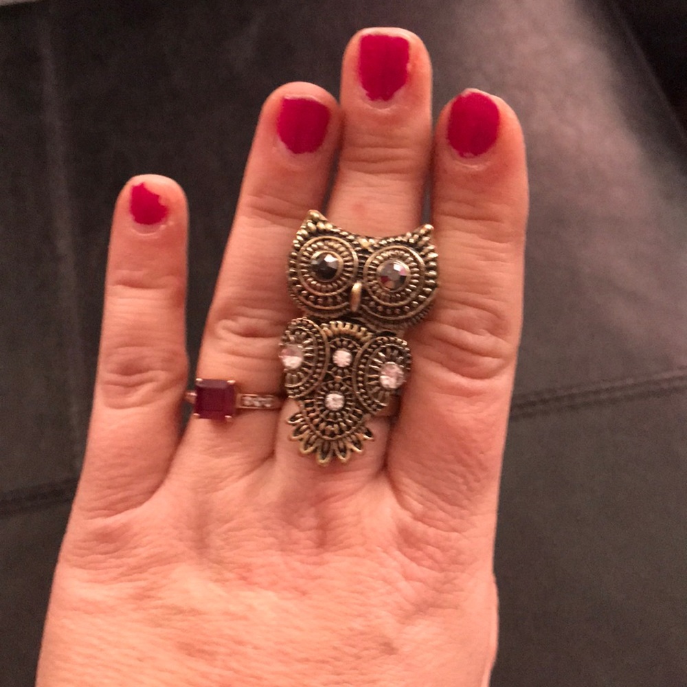 Two-Knuckle Owl Ring